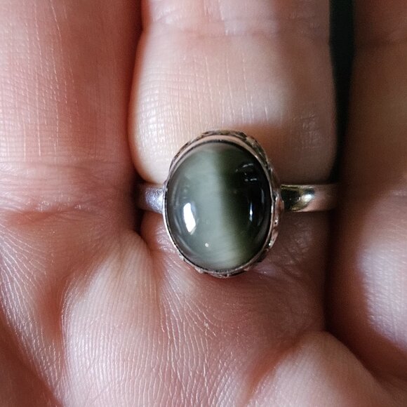 Cat's Eye Moonstone Ring